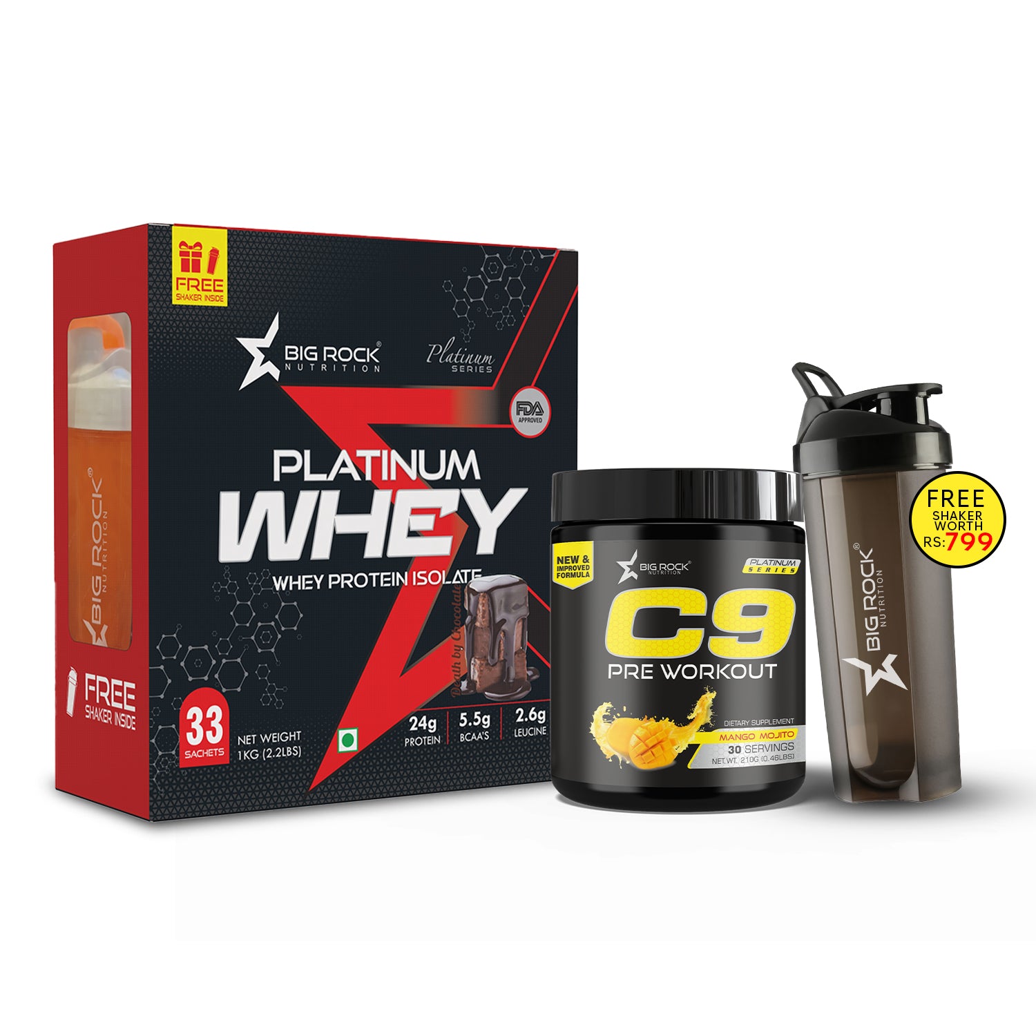 #Platinum Whey Flavor_Chocolate_C9 Pre Workout Flavor_Mango Mojito
