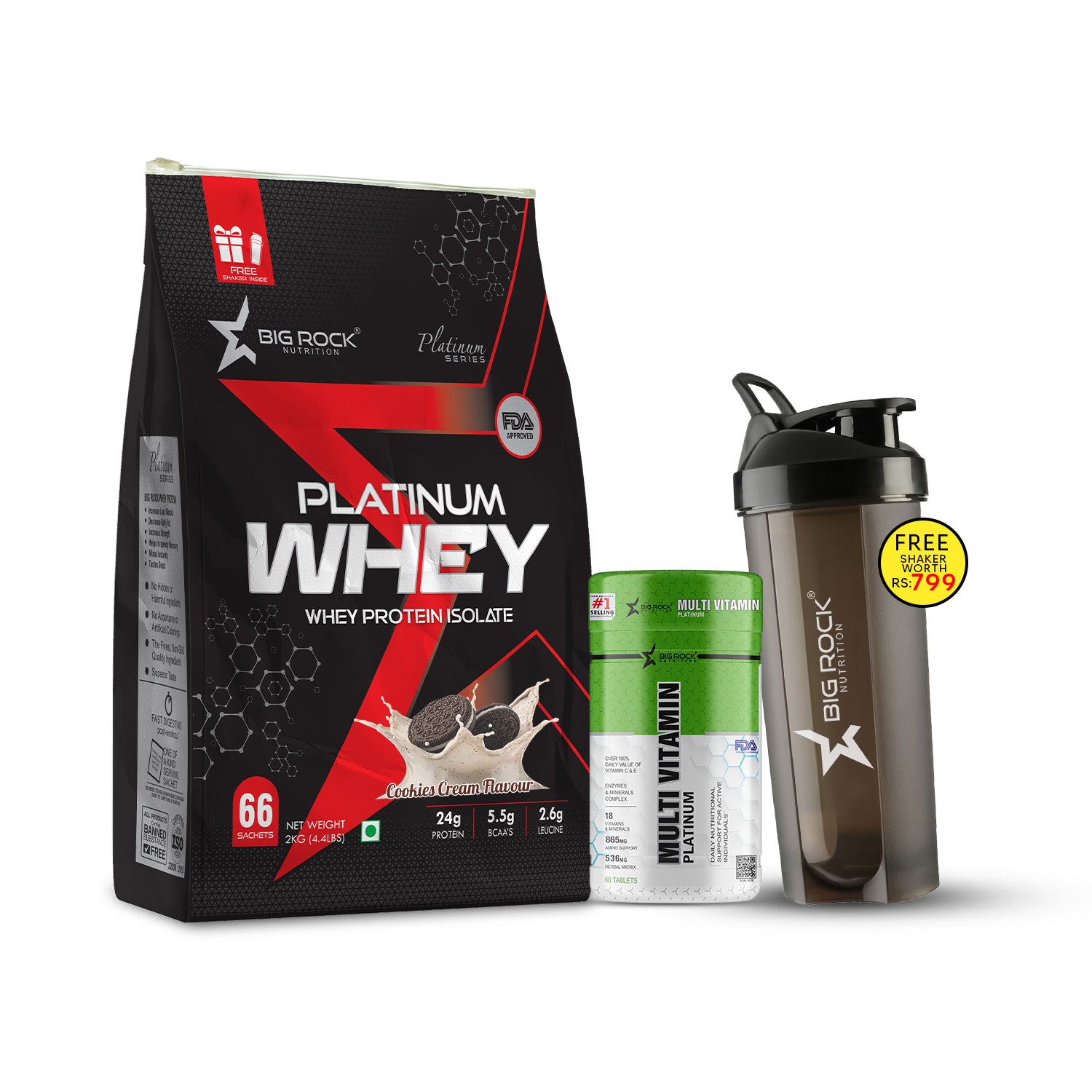 #Platinum Whey_Cookie Cream