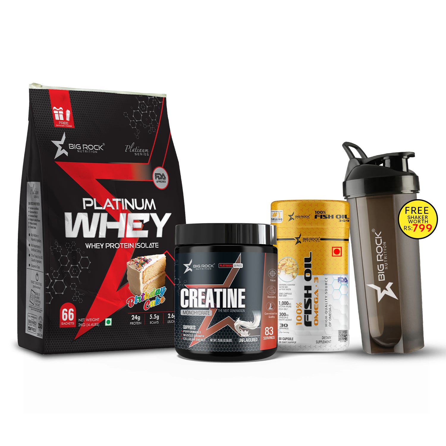 #Platinum Whey_Birthday Cake_Creatine Flavor_Unflavoured