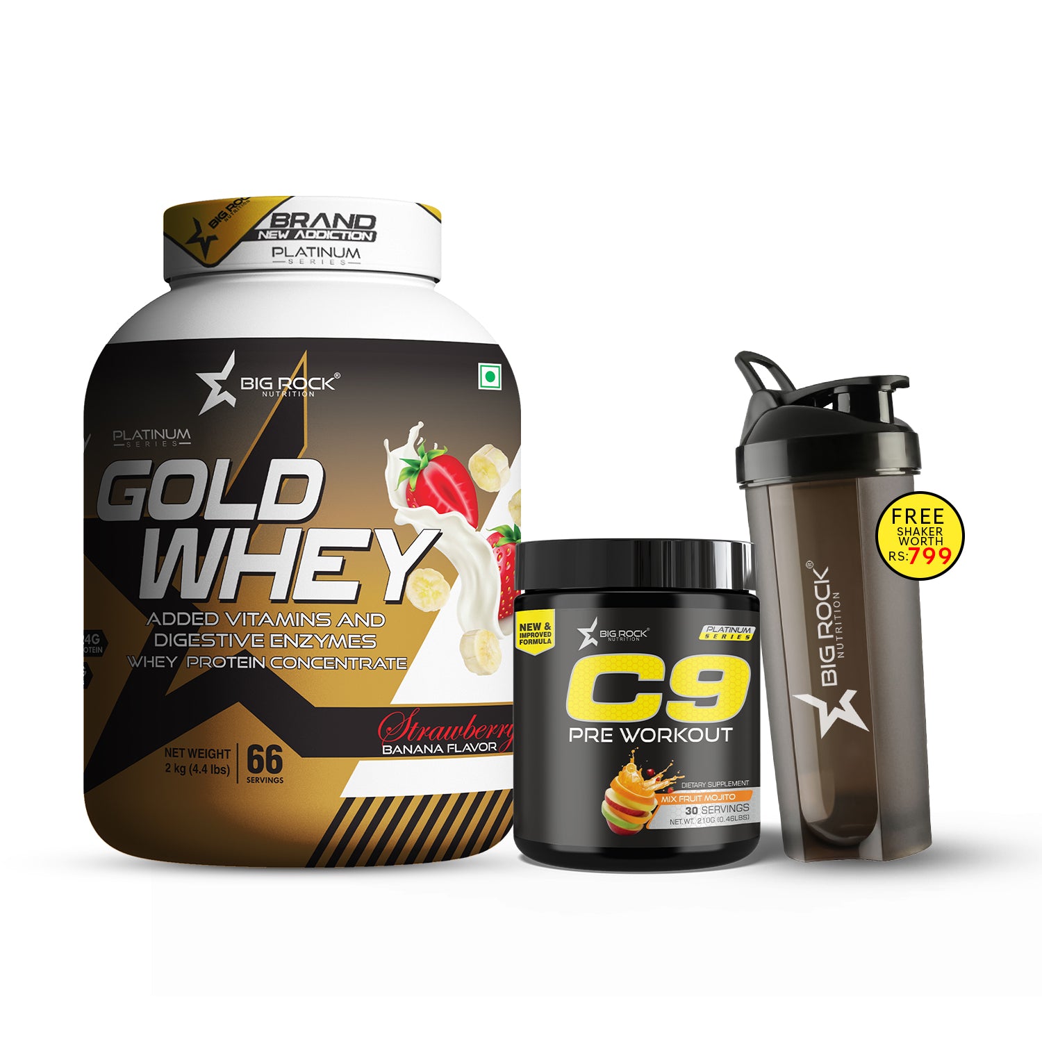 #Gold Whey Flavor_Strawberry Banana_C9 Pre Workout Flavor_Mix Fruit Mojito