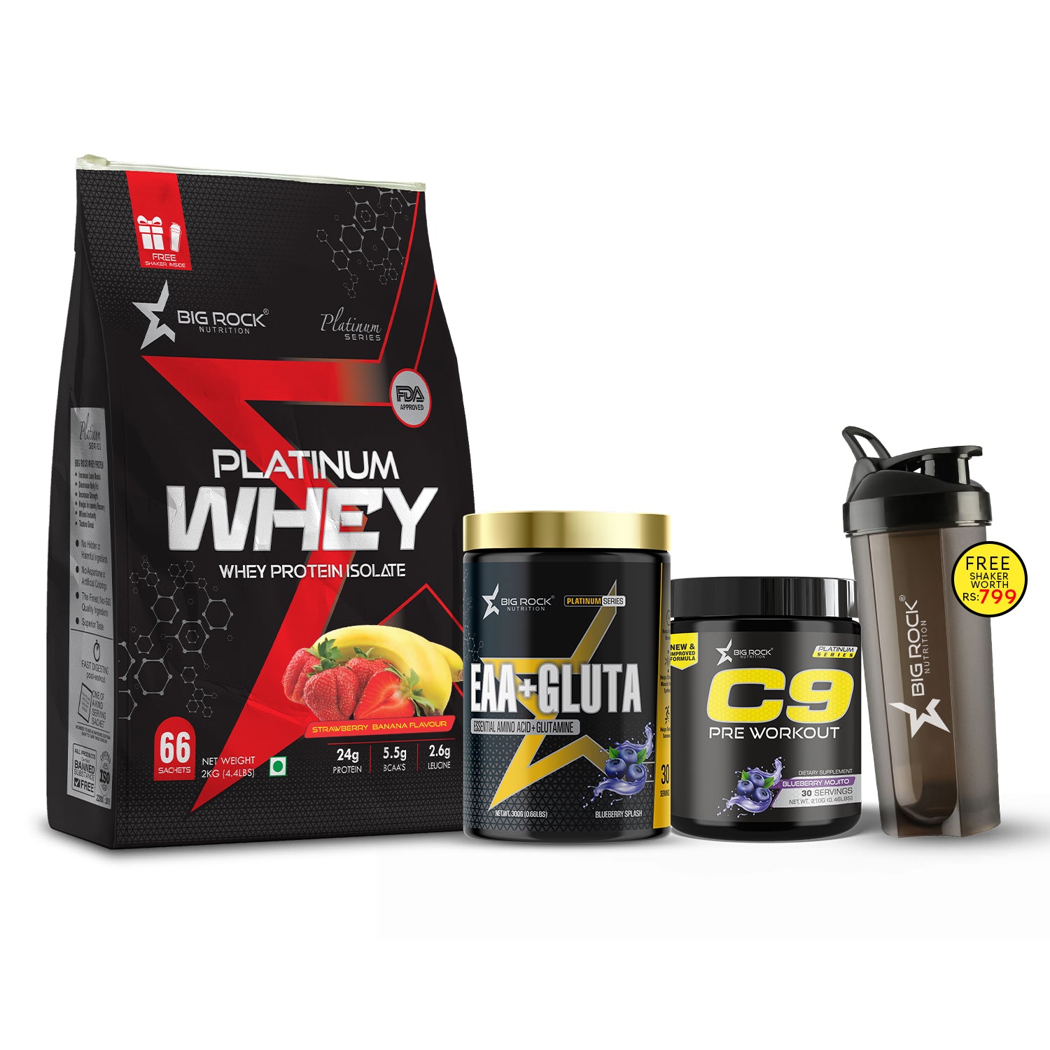 #Platinum Whey_Strawberry Banana_EAA+ Gluta_Blueberry Splash_C9 Pre Workout Flavor_Blueberry Mojito