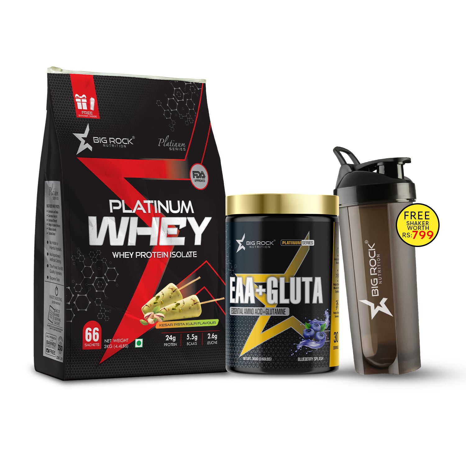 #Platinum Whey_Kesar Pista Kulfi_EAA+ Gluta Flavor_Blueberry Splash