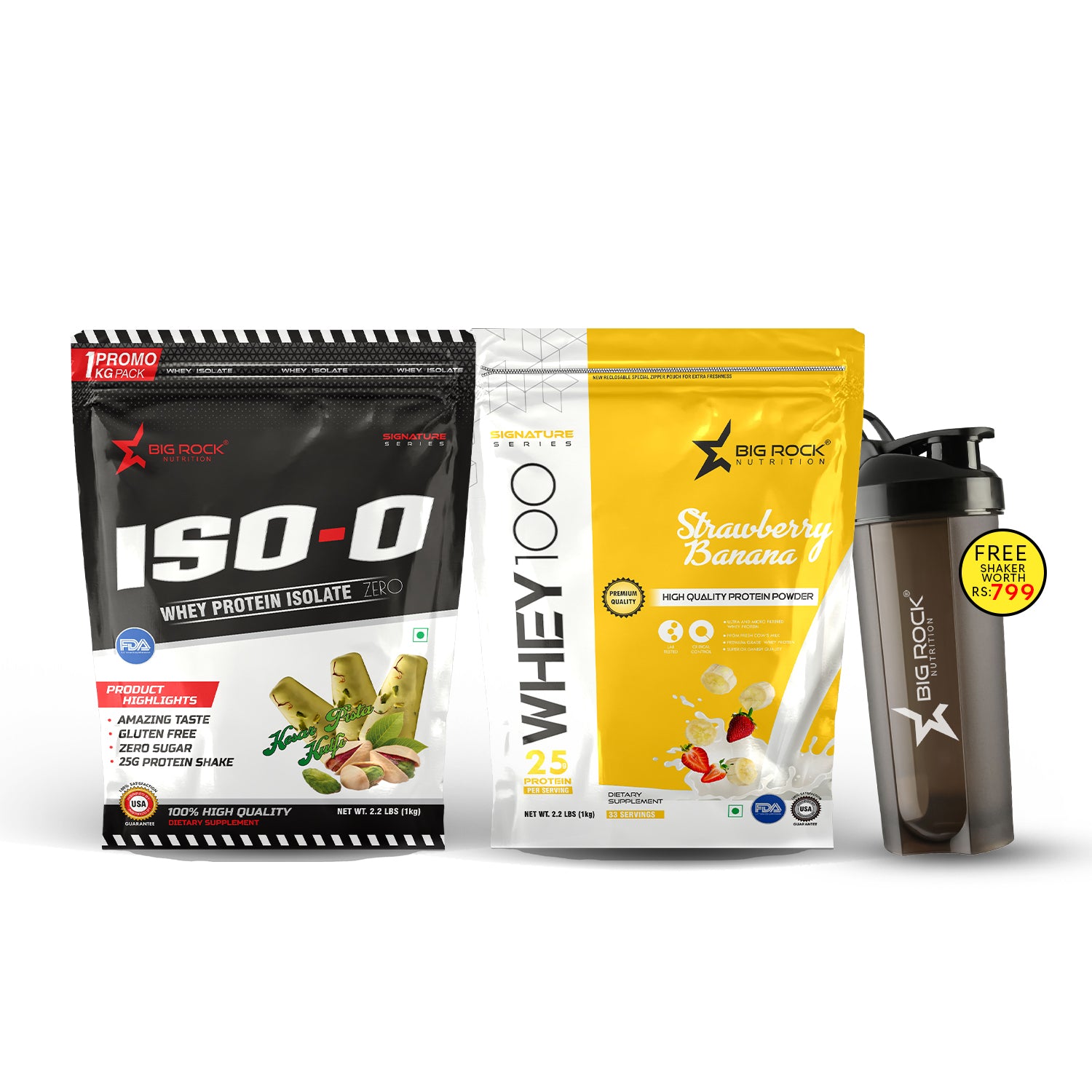 #ISO-0 Flavor_Kesar Pista Kulfi_Whey 100 Flavor_Strawberr - Banana