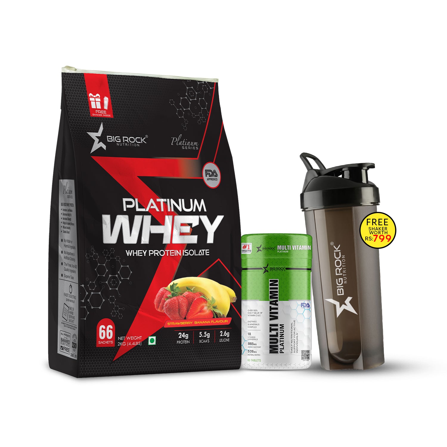 #Platinum Whey_Strawberry Banana
