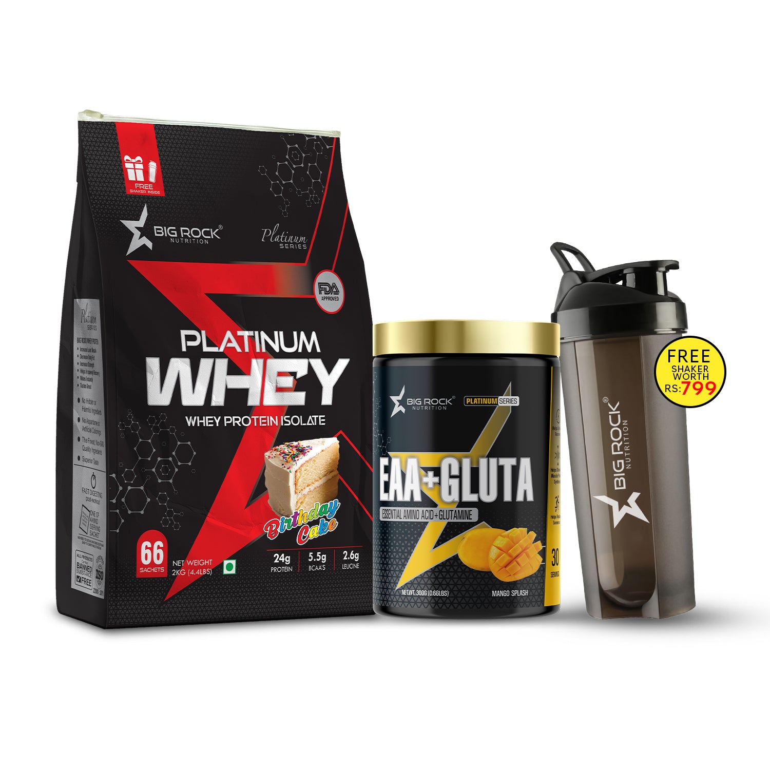 #Platinum Whey_Birthday Cake_EAA+ Gluta Flavor_Mango Splash