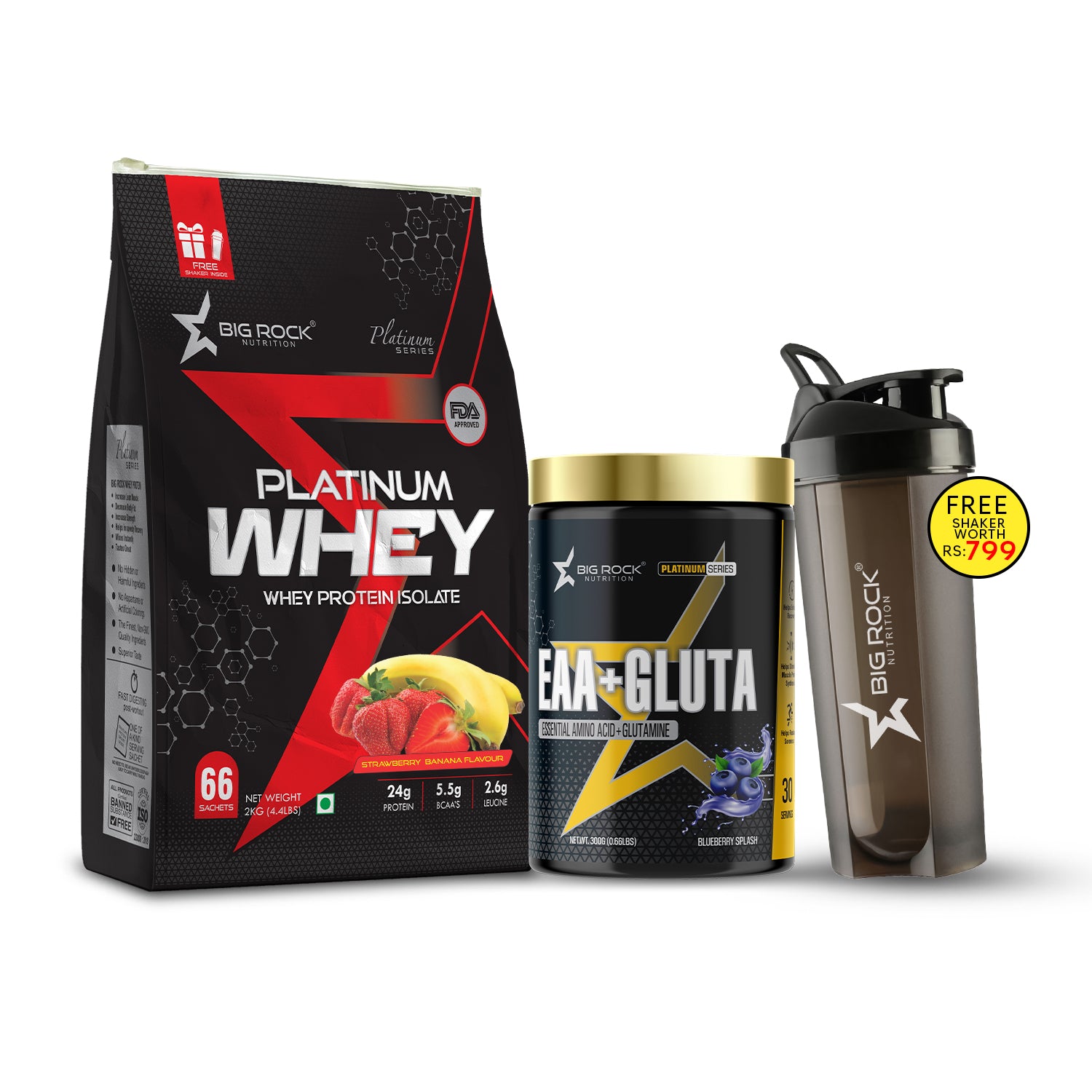 #Platinum Whey_Strawberry Banana_EAA+ Gluta Flavor_Blueberry Splash