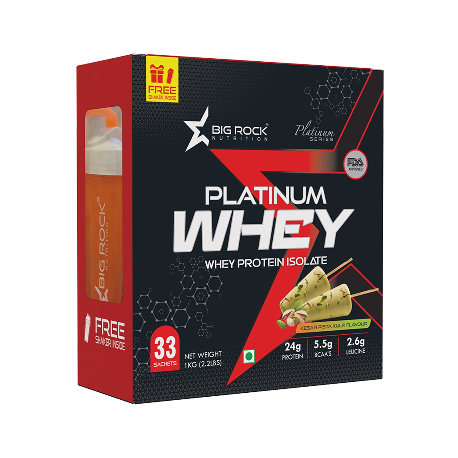 #Flavor_Kesar Pista Kulfi_Weight/Sachets_1 Kg (2.2 lbs)