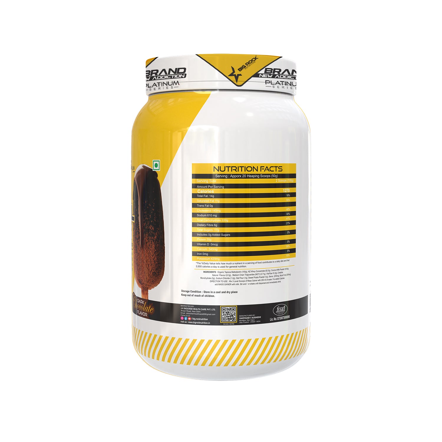 #Flavor_Dark Chocolate_Weight_1 Kg (2.2 lbs)