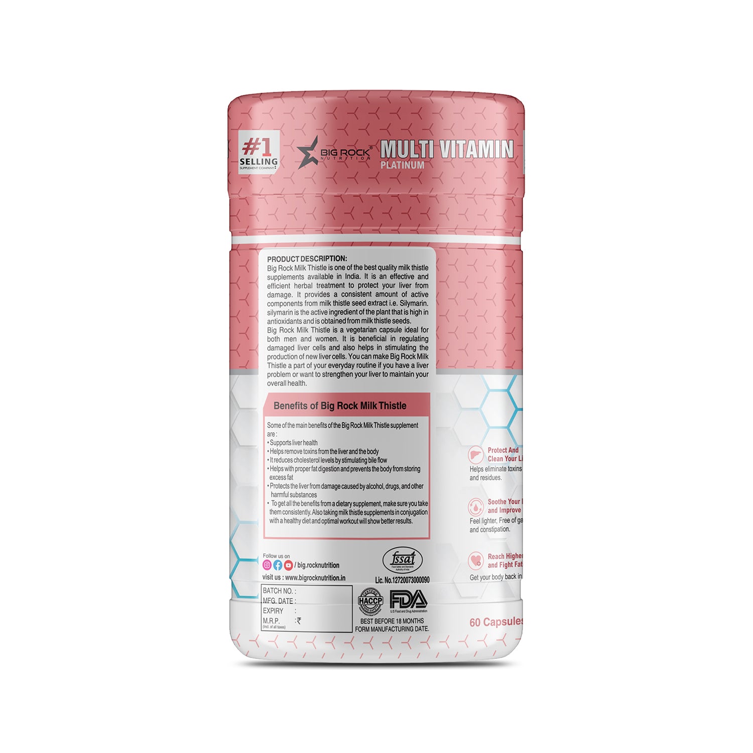 Bigrock Nutrition Milk Thistle Supports Liver Health