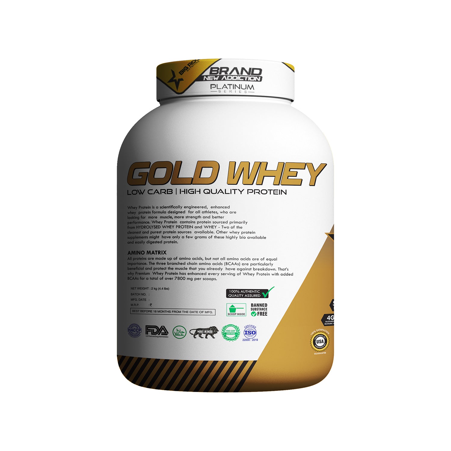 #Gold Whey Flavor_Strawberry Banana