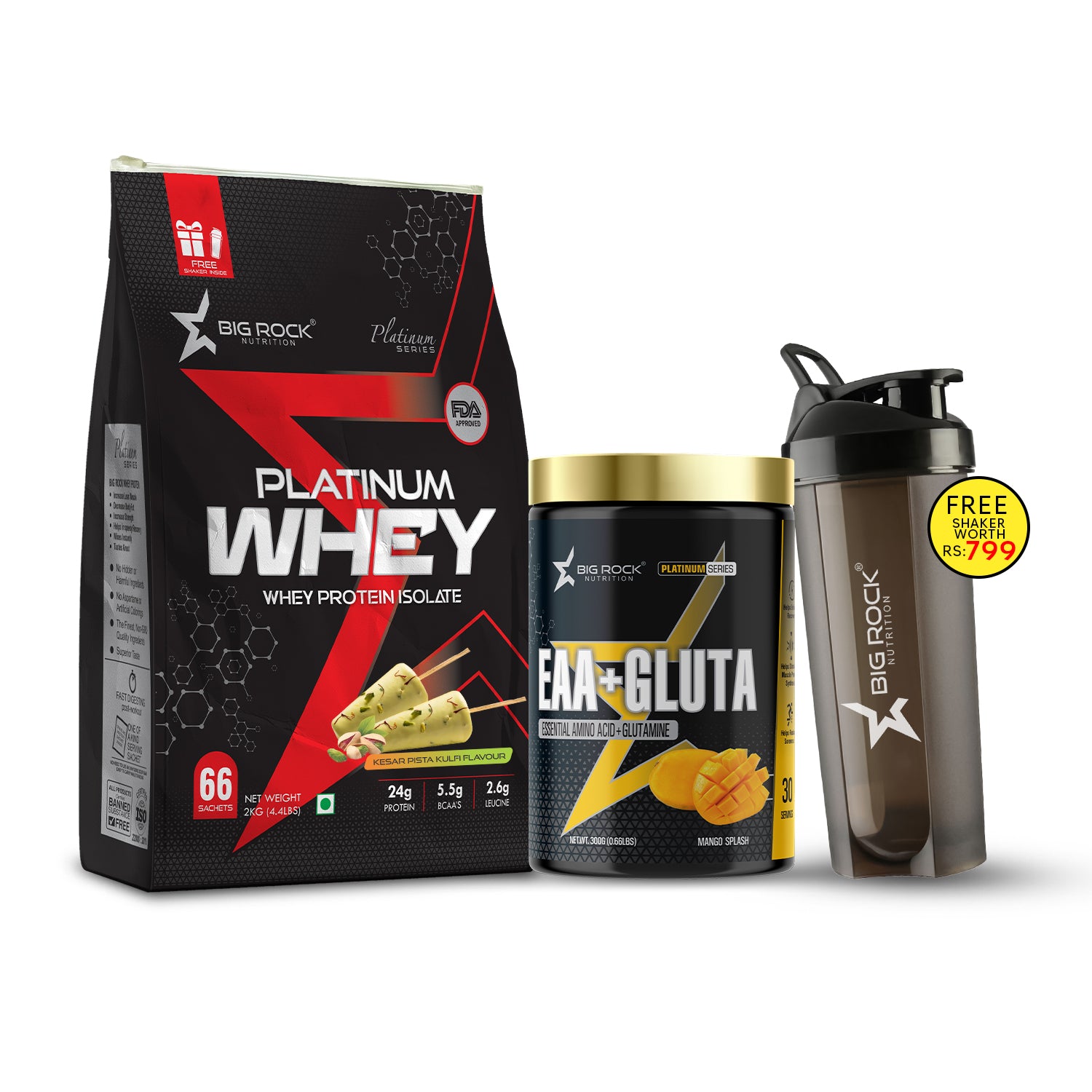 #Platinum Whey_Kesar Pista Kulfi_EAA+ Gluta Flavor_Mango Splash