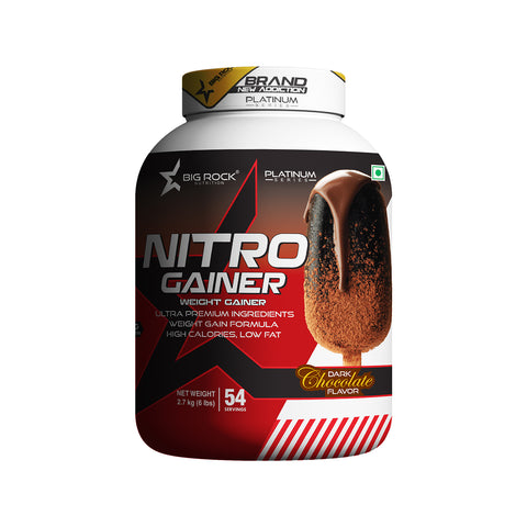 Bigrock Nutrition Nitro Gainer - High-Calorie Mass Gainer Supplement for Muscle Growth