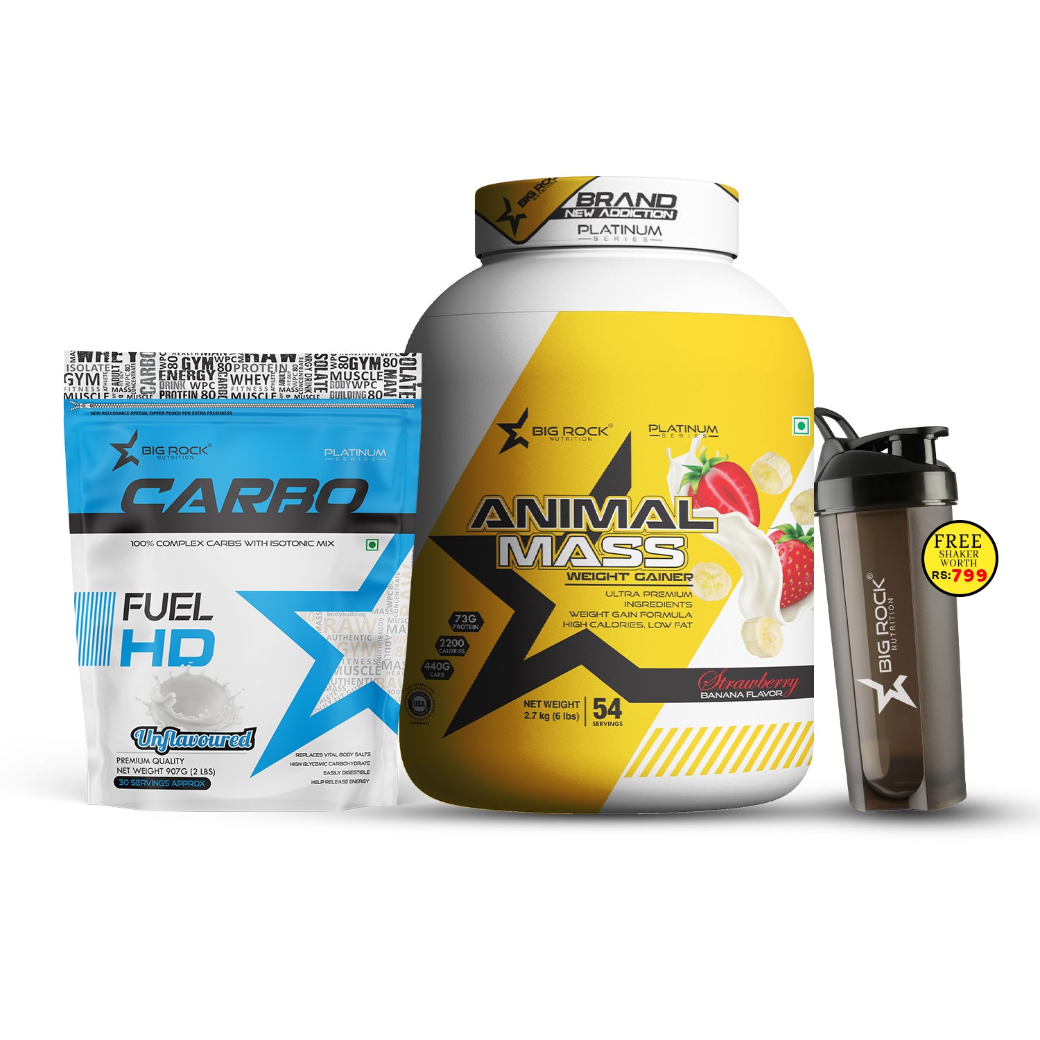 #Animal Mass Flavor_Strawberry Banana_Carbo Fuel HD Flavor_Unflavoured