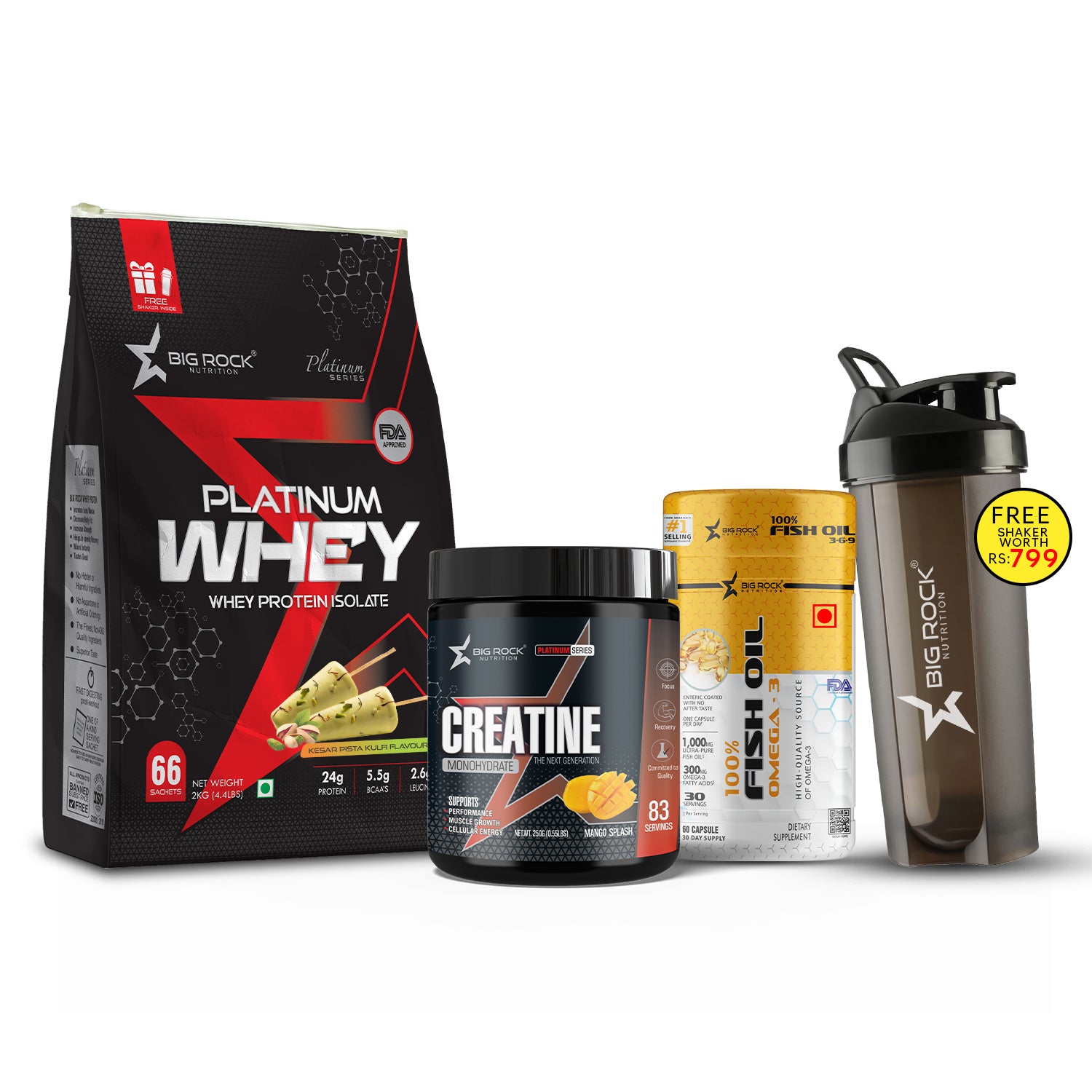 #Platinum Whey_Kesar Pista Kulfi_Creatine Flavor_Mango Splash