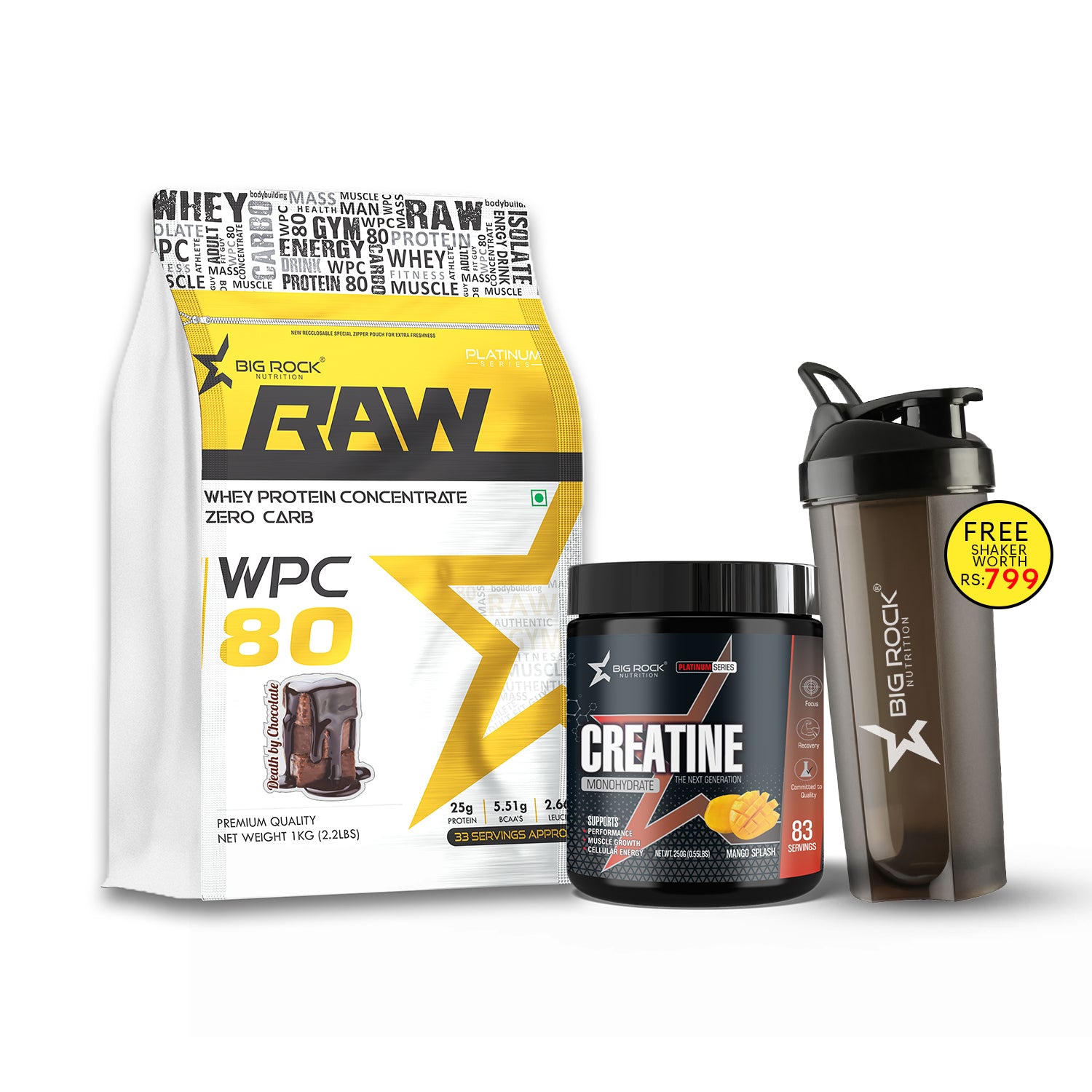 #RAW WPC Flavor_Chocolate_Creatine Flavor_Mango Splash