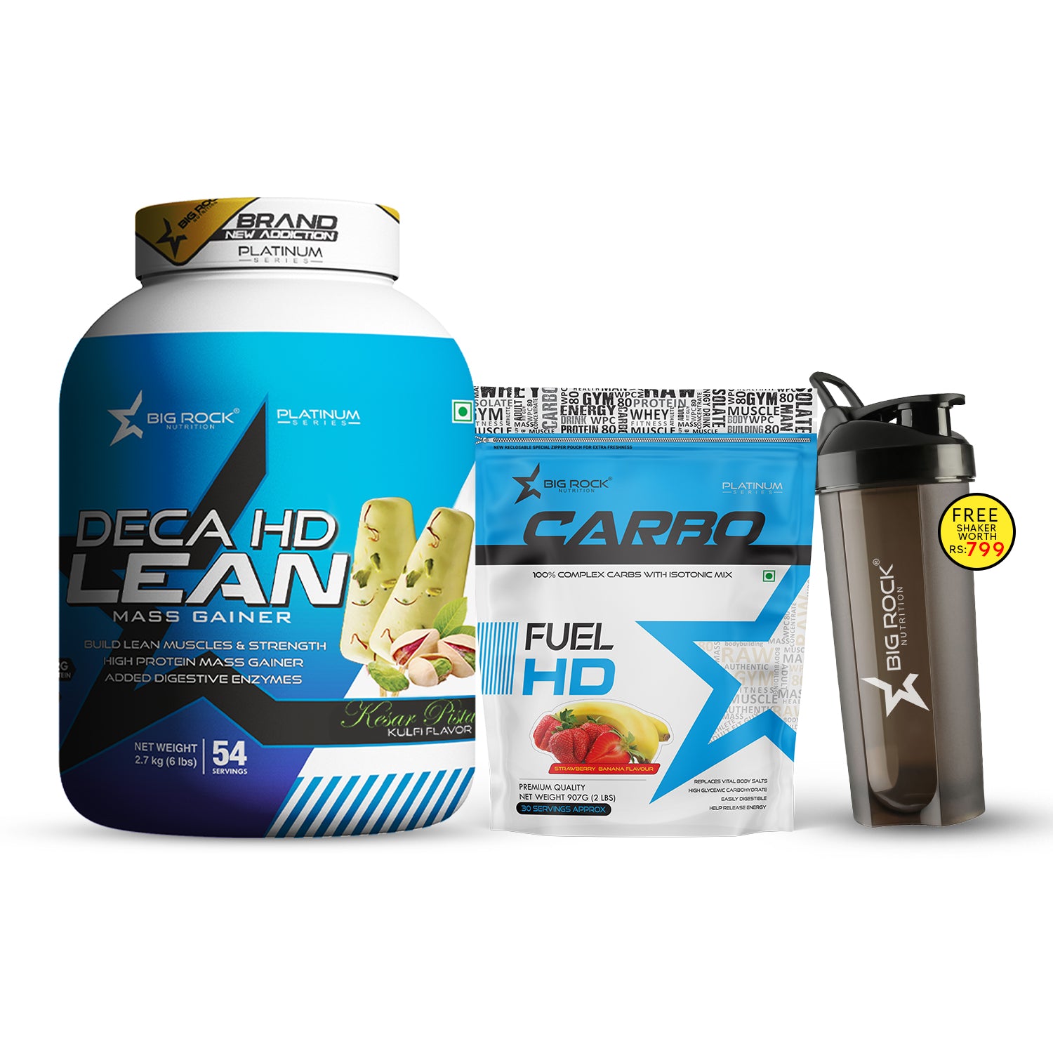 #Deca HD Lean Flavor_Kesar Pista Kulfi_Carbo HD Fuel Flavor_Strawberry - Banana