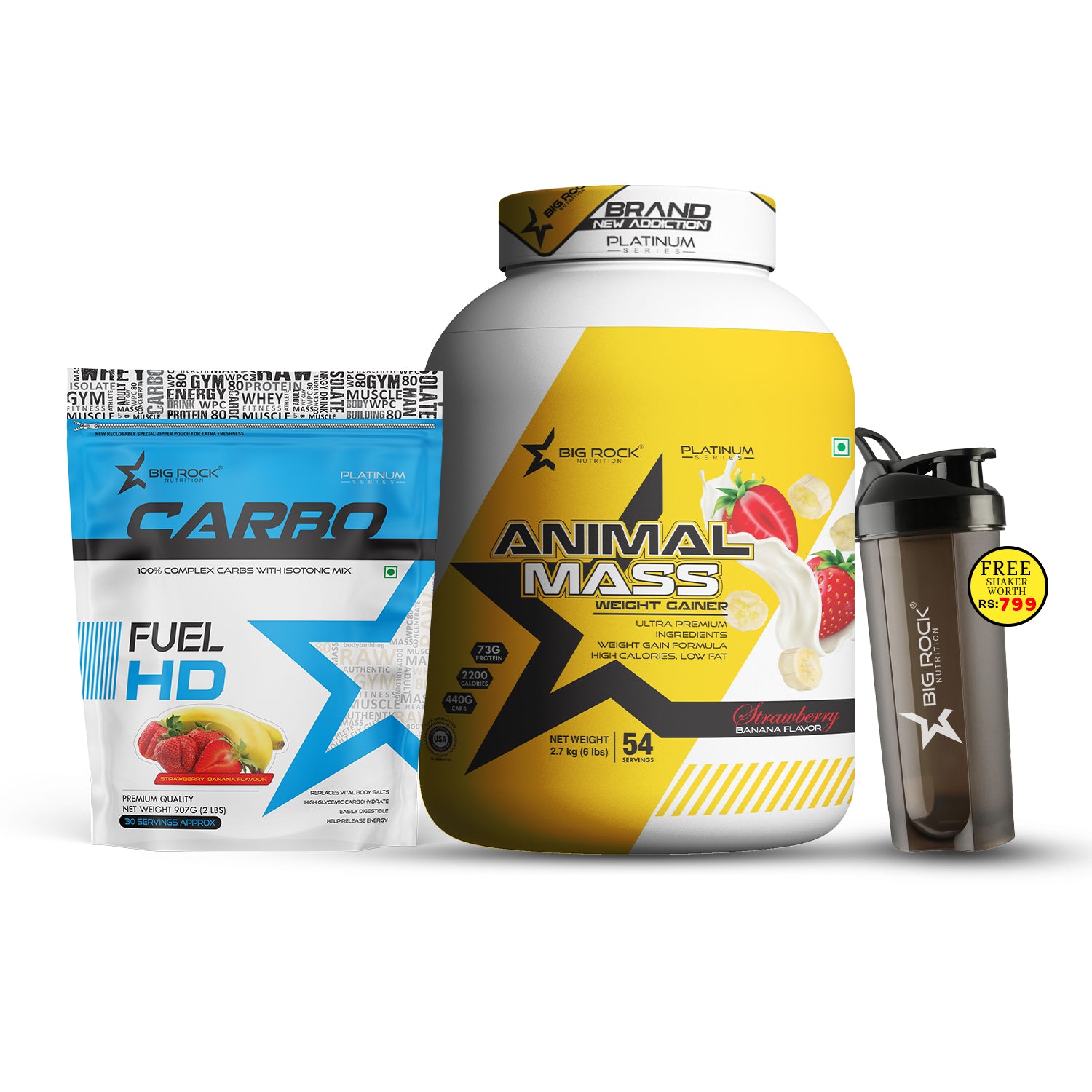#Animal Mass Flavor_Strawberry Banana_Carbo Fuel HD Flavor_Strawberry-Banana