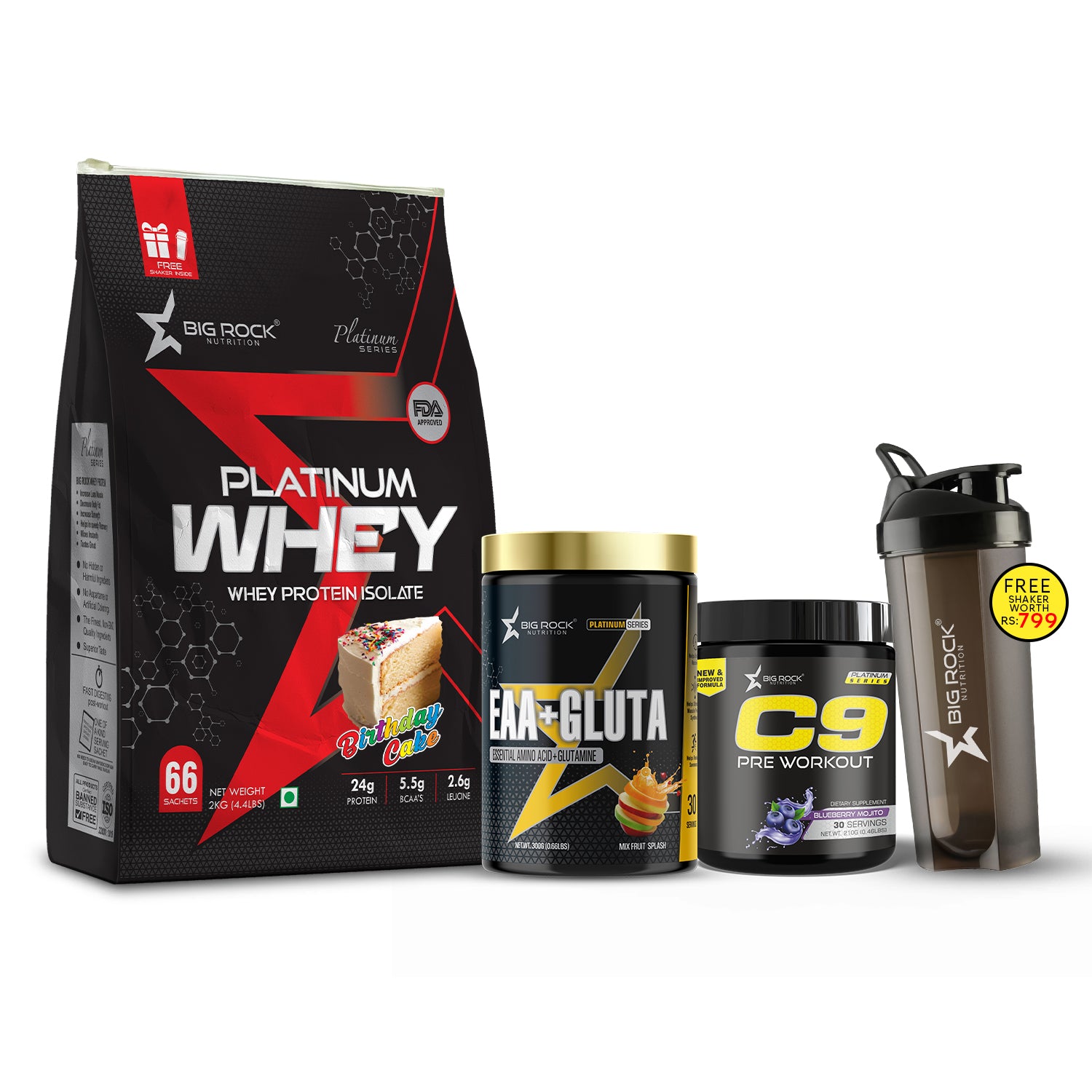 #Platinum Whey_Birthday Cake_EAA+ Gluta_Mixed Fruit Splash_C9 Pre Workout Flavor_Blueberry Mojito