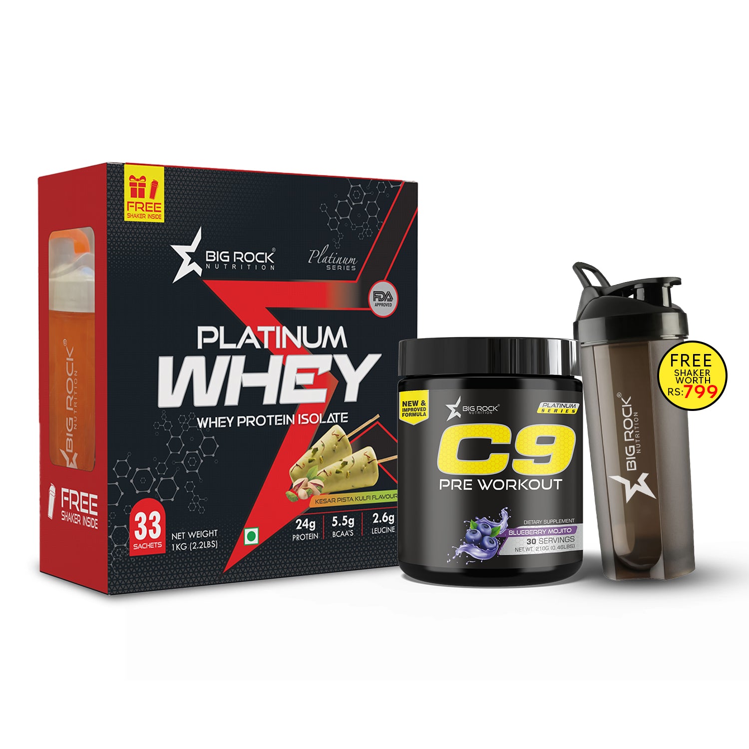#Platinum Whey Flavor_Kesar Pista Kulfi_C9 Pre Workout Flavor_Blueberry Mojito