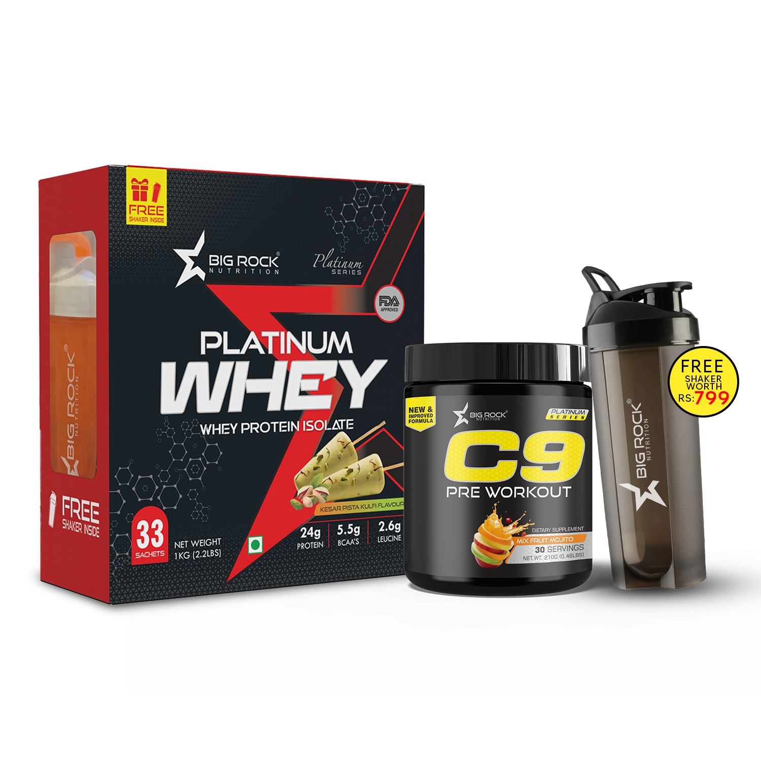 #Platinum Whey Flavor_Kesar Pista Kulfi_C9 Pre Workout Flavor_Mix Fruit Mojito