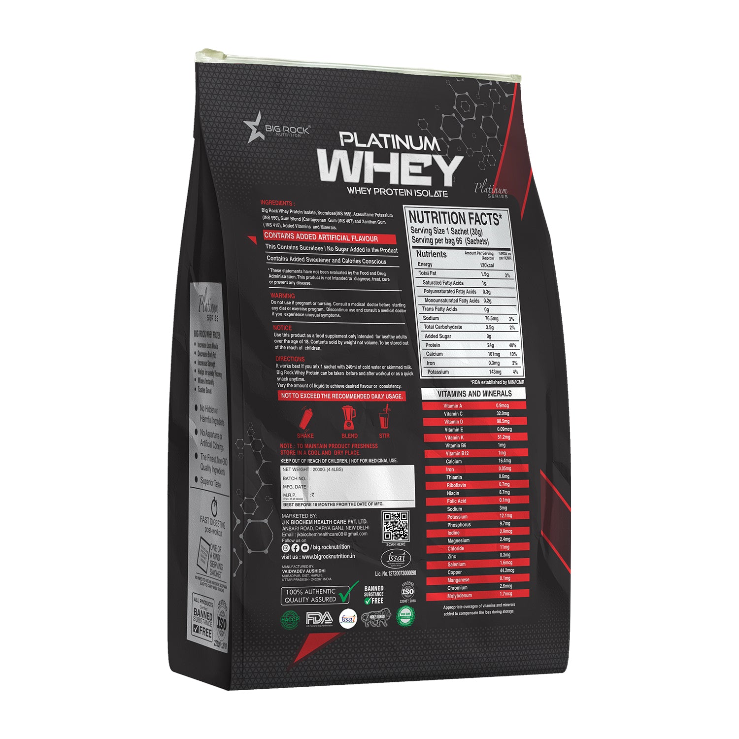 #Weight/Sachets_2.2 Kg (4.4 lbs)